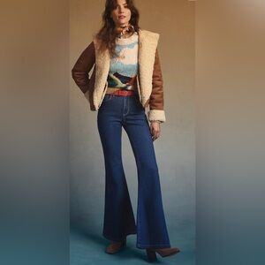 Anthropologie Blue Flare Jeans